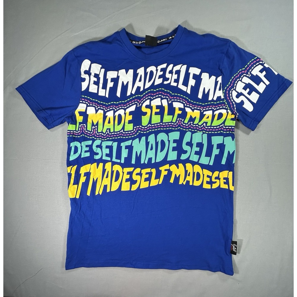 Switch Self Made Short Sleeve Blue T-shirt Mens Large Limited Edition‎